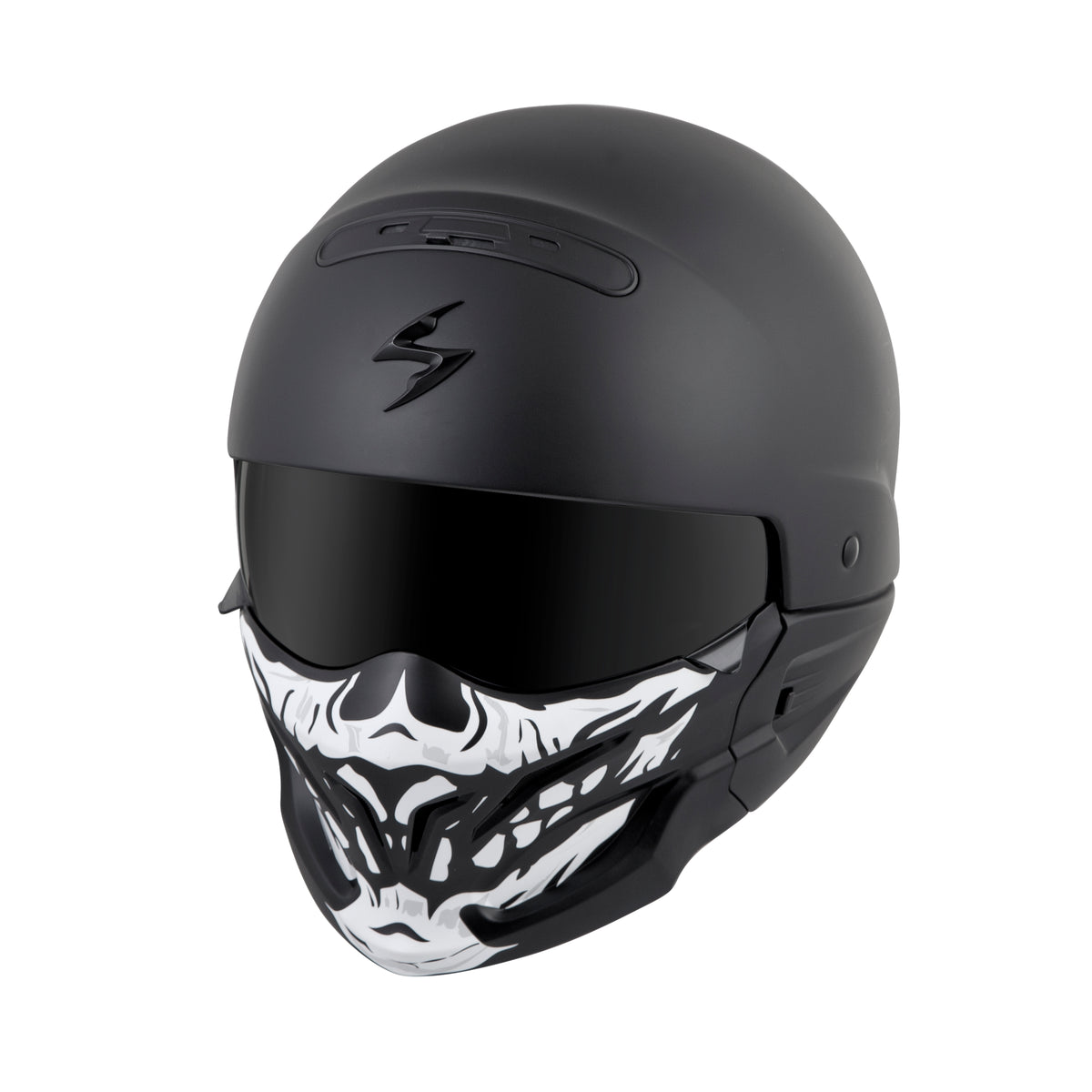 Covert Face Mask Skull Black/White