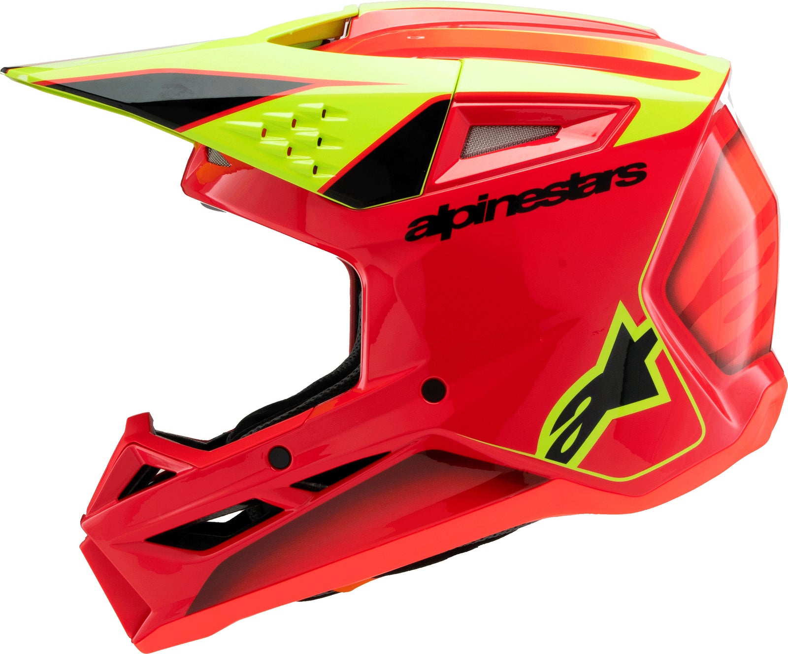 Sm3 Youth Fray Helmet Rd/Ylw Fluo/Blk Ys