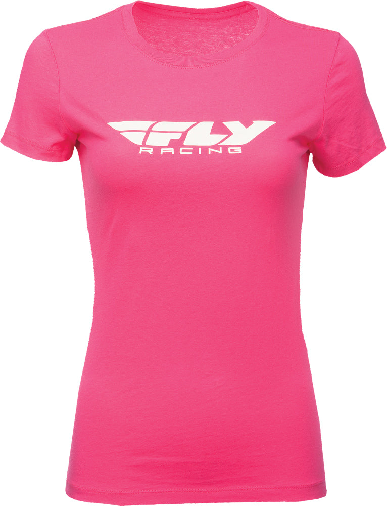 Women's Fly Corporate Tee Raspberry Md