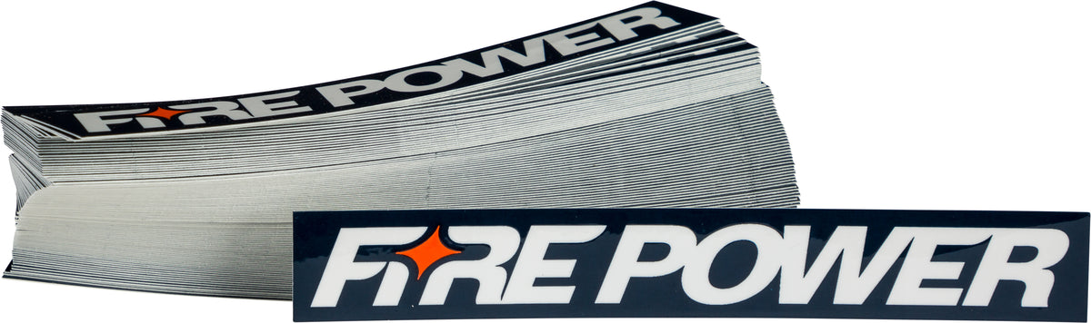 Fire Power Sticker Navy 100 Pks