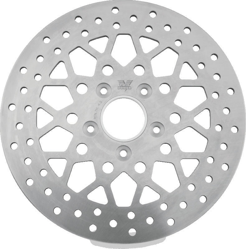 Twin Power 84-17 Big Twin Exc 11.8 and Lug Mount 84-13 XL Front 11.5 Solid Rotor Mesh