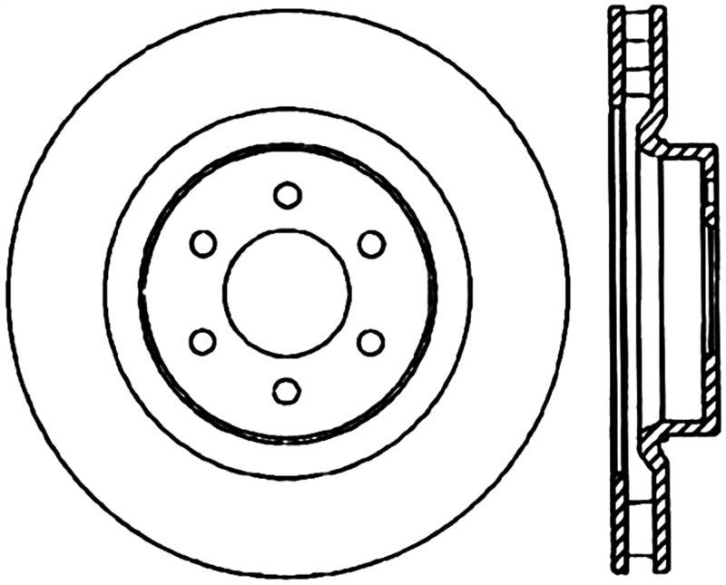 StopTech Slotted &amp; Drilled Sport Brake Rotor