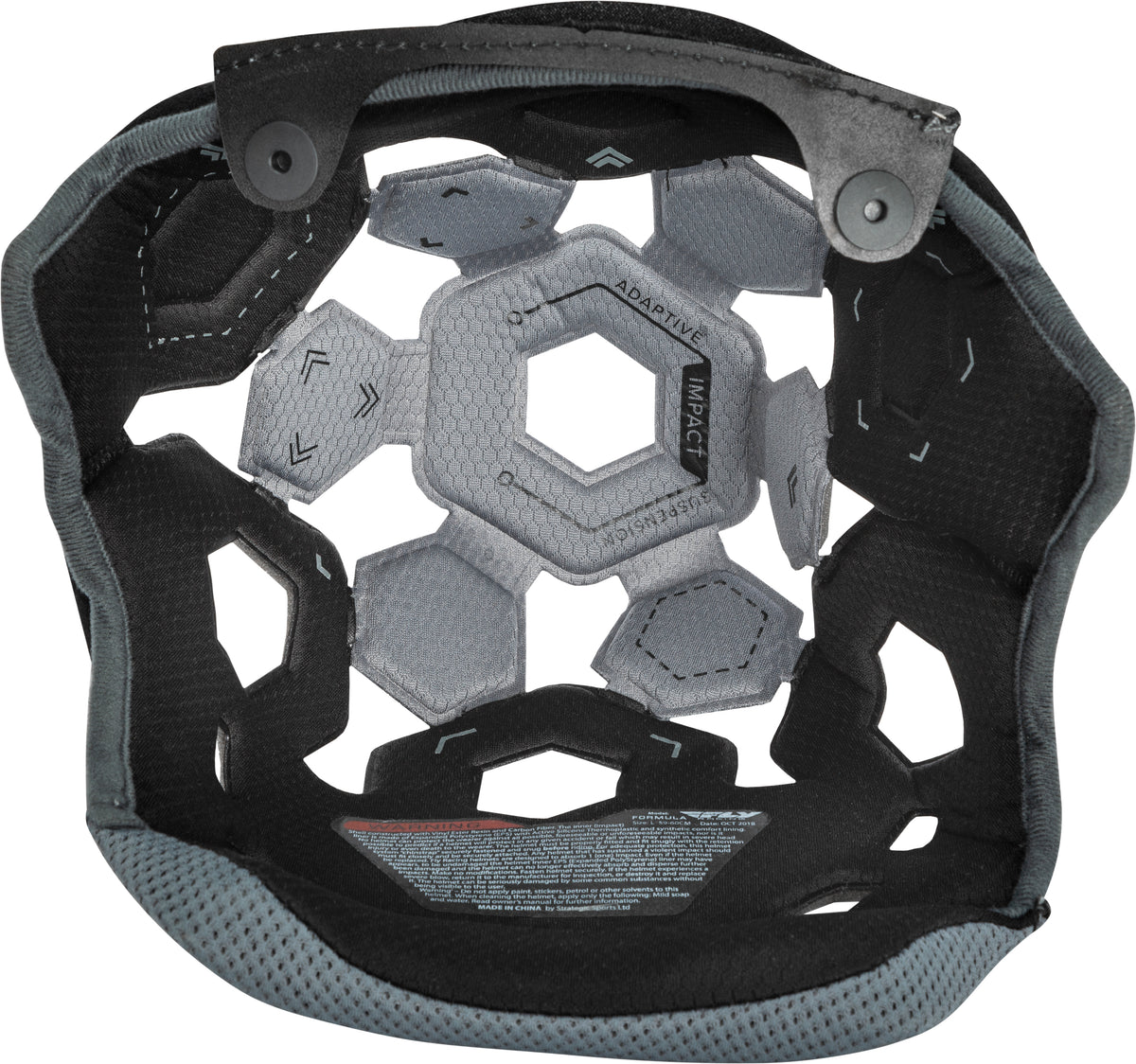 Formula Helmet Liner Black/Cool Grey Ys 20mm