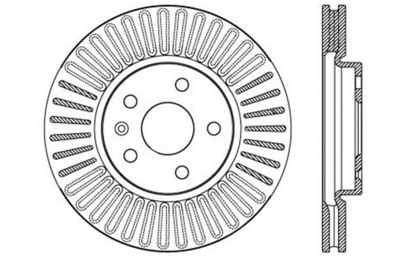 StopTech Slotted &amp; Drilled Sport Brake Rotor