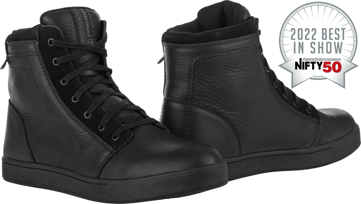 Axle Leather Waterproof Shoes Black/Black Sz 07