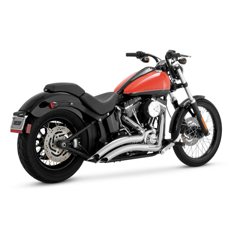 Vance &amp; Hines HD Softail Big Radius 2-2 86-17 Chrome PCX Full System Exhaust
