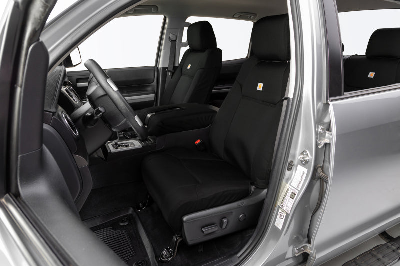 Covercraft 19-24 Dodge Ram 1500 Carhartt Super Dux PrecisionFit Custom Front Row Seat Covers - Black