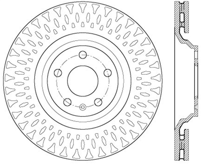 StopTech Slotted &amp; Drilled Sport Brake Rotor