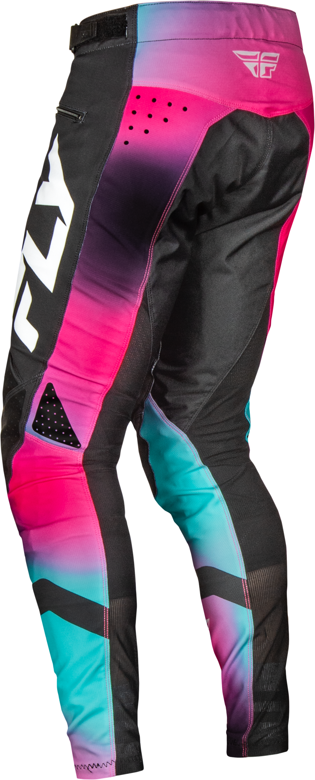 Rayce Bicycle Pants Fuschia/Black/Teal Sz 28