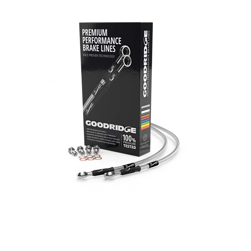 Goodridge 14-19 Honda TRX420 FA1&amp;2/FM/TE/TM Stainless Steel Brake Line Kit
