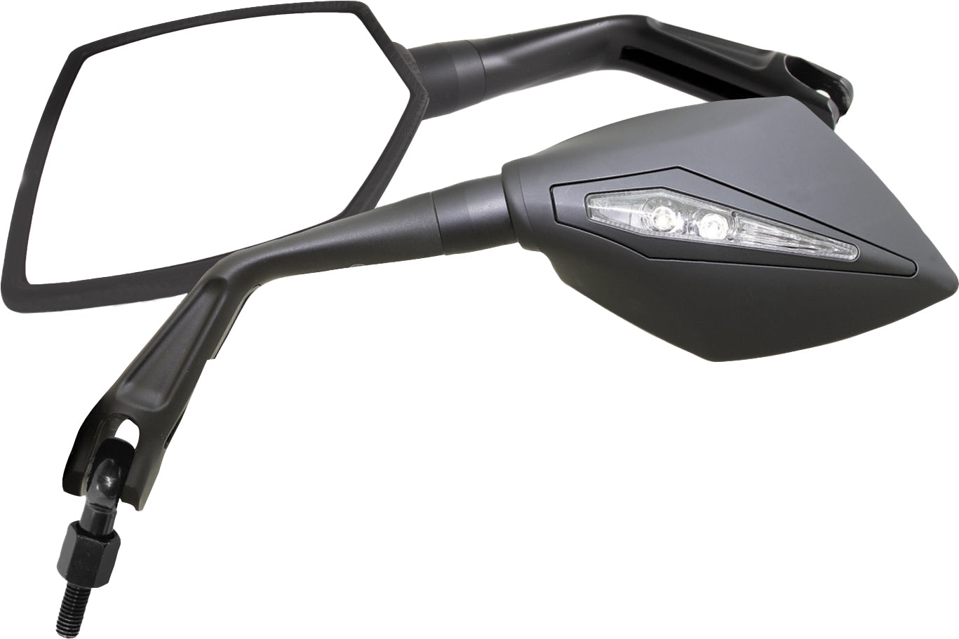 Apex M10 Mirrors W/Indicators Black