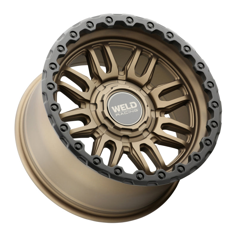 Weld Off-Road Swift 17x9in - 5x114.3 / 5x127 BP - ET-12 - 78.1mm CB- Satin Bronze Wheel & Black Ring
