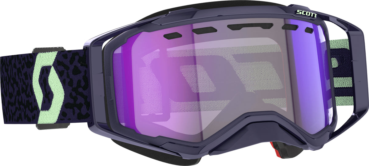 Prospect Snwcrss Ls Goggle Drk Prpl/Mnt Grn Blue Chrome