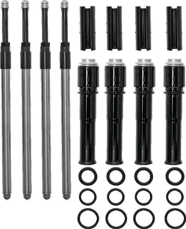 S&S Cycle 2017+ M8 Models Quickee Pushrods w/ Gloss Black Covers