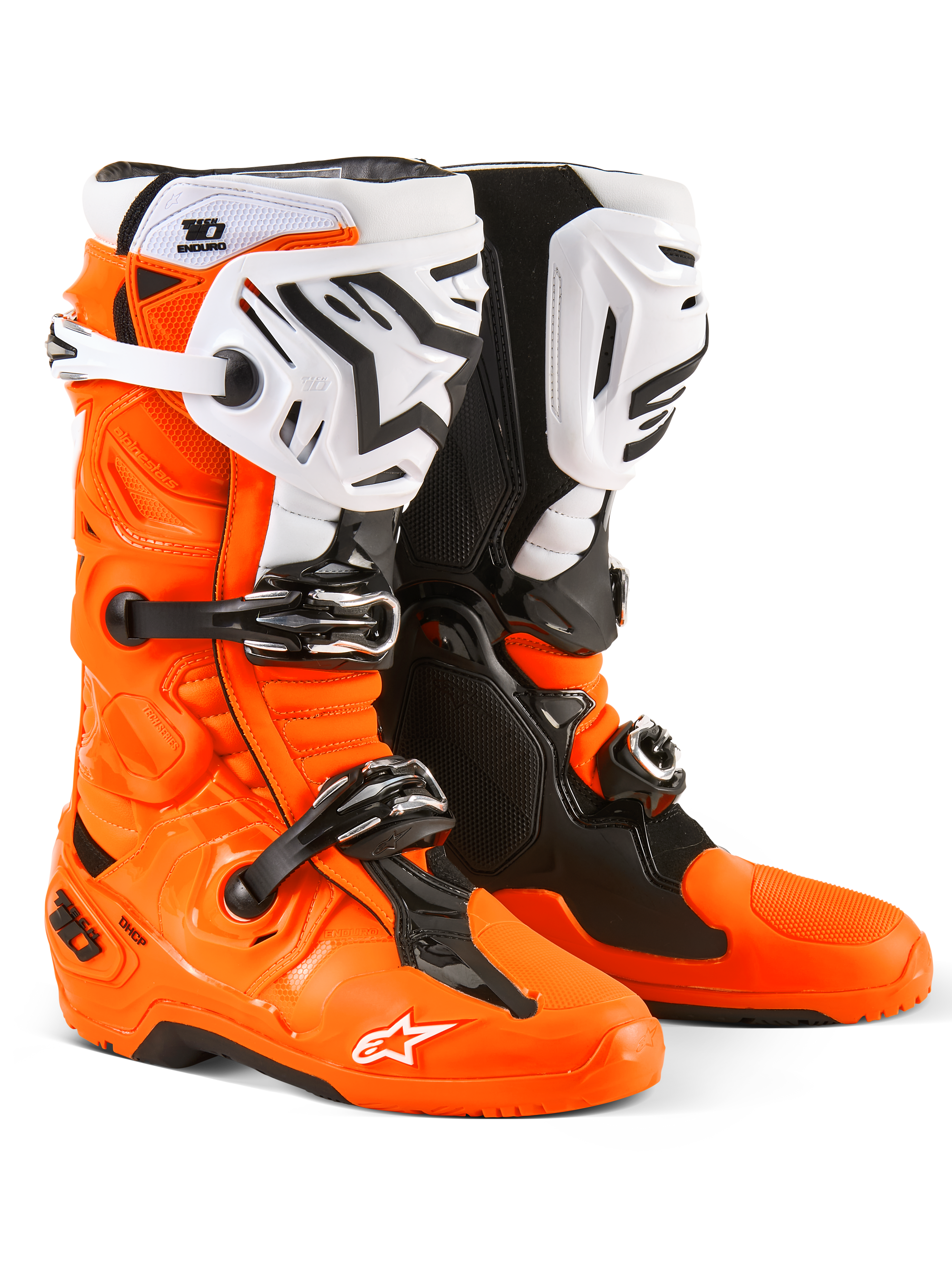 Tech 10 Enduro Boots Orange Fluo/Black/White 13