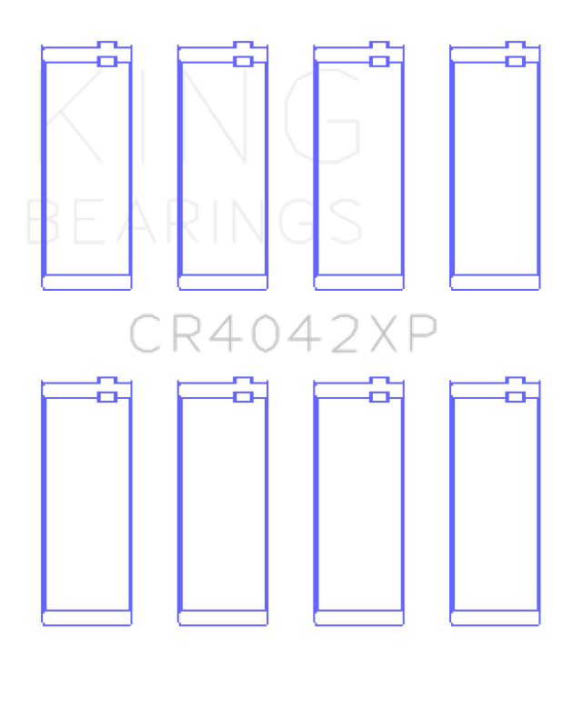 King BMW M40/M42/M43/M44 1.6L/1.8L/1.9L Connecting Rod Bearings (Set of 4) - Size +.026mm