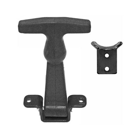 4-7/8&quot; RUBBER HOOD CATCH WITH BLACK &quot;A&quot; BRACKET