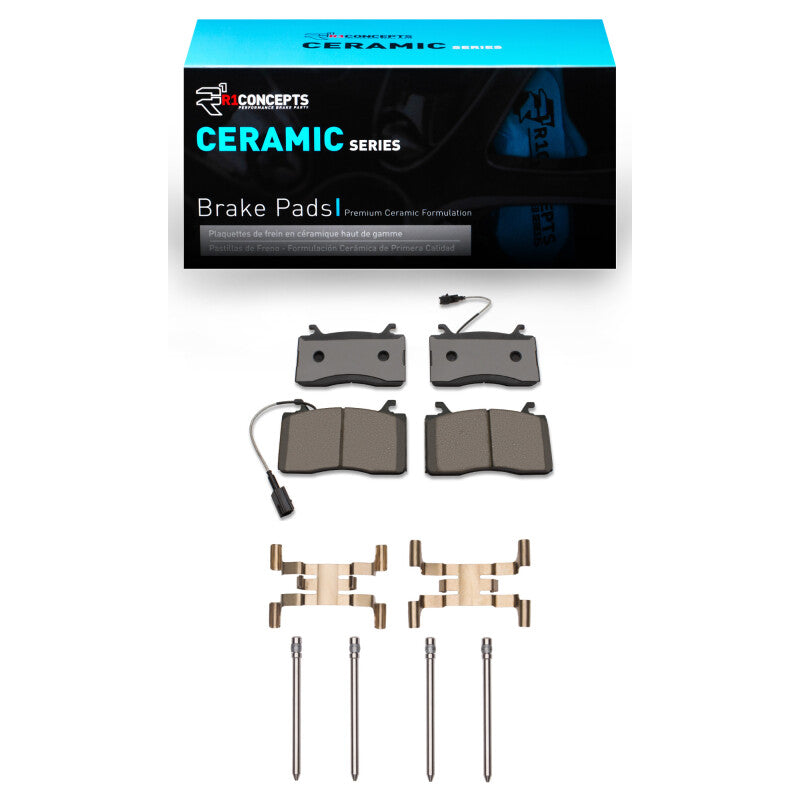 R1 2017-2025 Alfa Romeo Stelvio Front R1 Ceramic Pads &amp; Hardware Kit