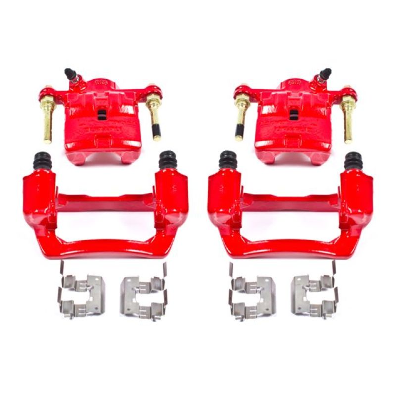 Power Stop 09-13 Subaru Forester Rear Red Calipers w/Brackets - Pair