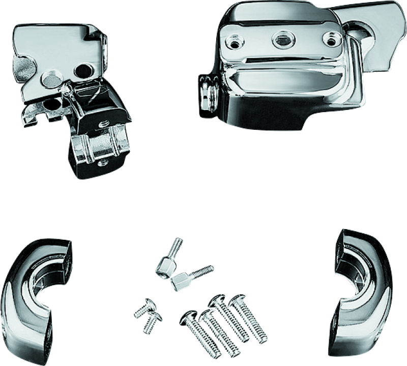 Kuryakyn Brake &amp; Clutch Control Dress-Up Kit Single Disc Front Brakes 96-14