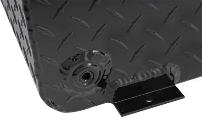 Deezee Universal Tanks - Long Rectangle Black-Tread Aluminum