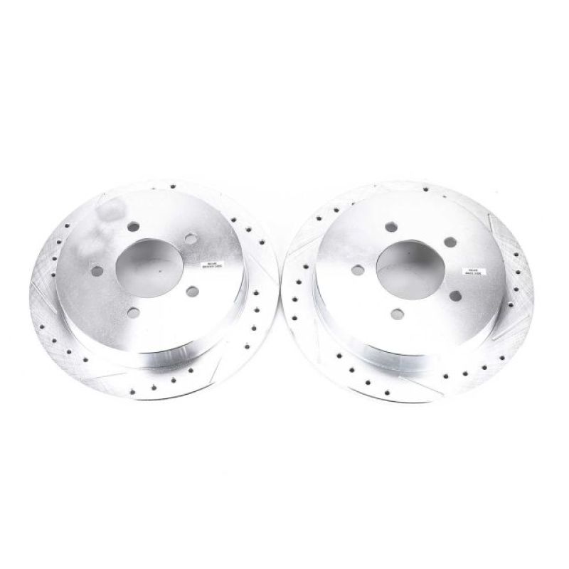 Power Stop 00-02 Ford Expedition Rear Evolution Drilled &amp; Slotted Rotors - Pair