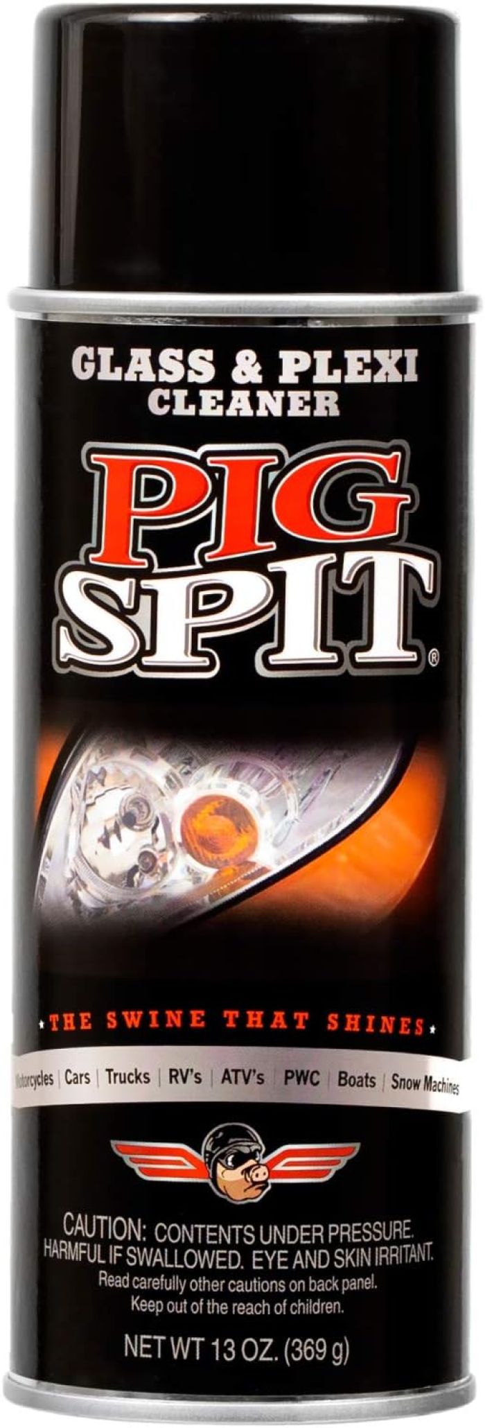 PIG SPIT GLASS &amp; PLEXI CLEANER 13 OZ