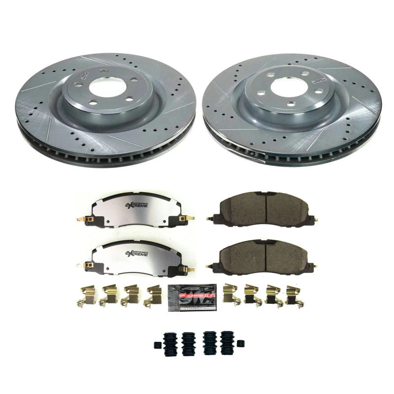 Power Stop 20-22 Lincoln Aviator Front Z36 Truck &amp; Tow Brake Kit