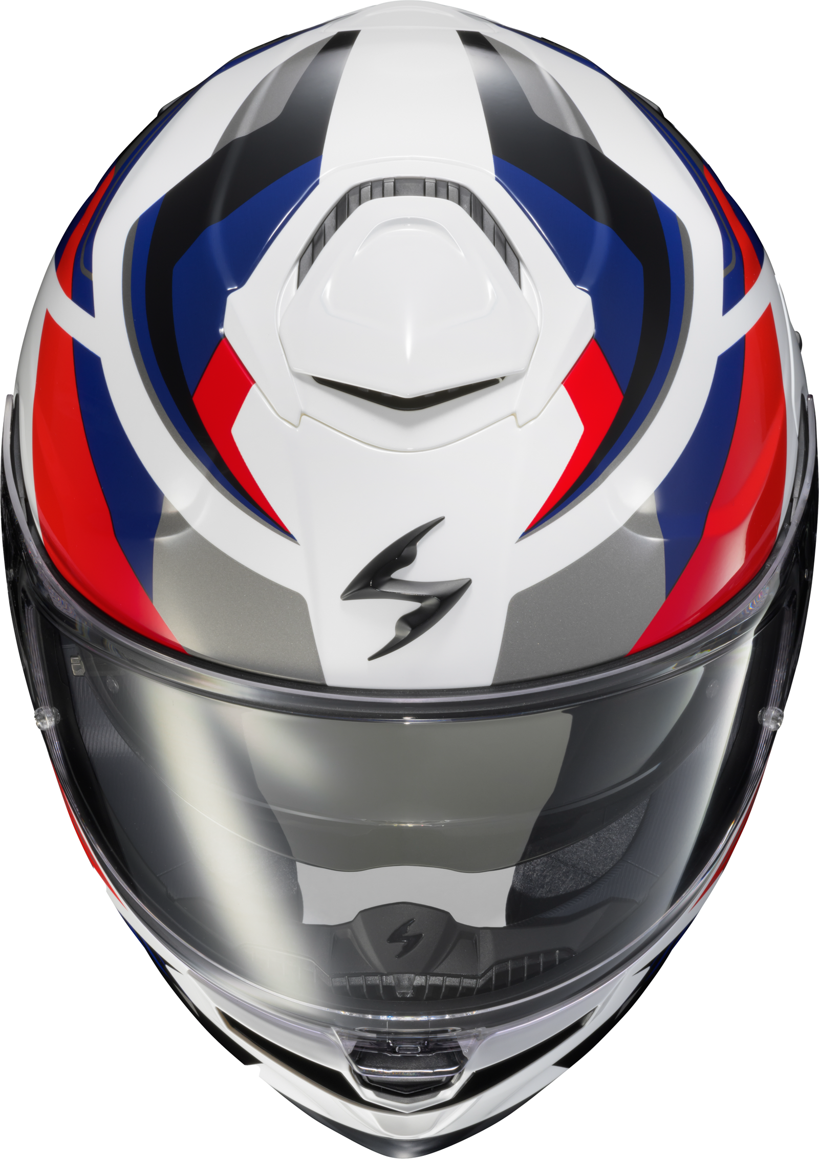 Exo Eclipse Full Face Helmet Lunar White/Red/Blue Md