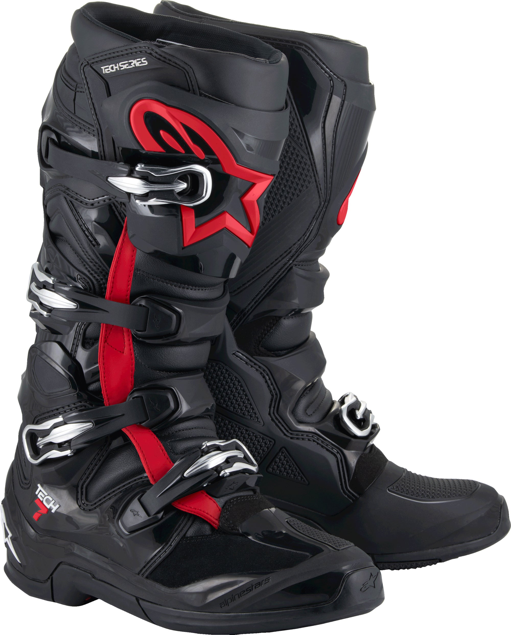 Tech 7 Boots Black/Red Fluo 11
