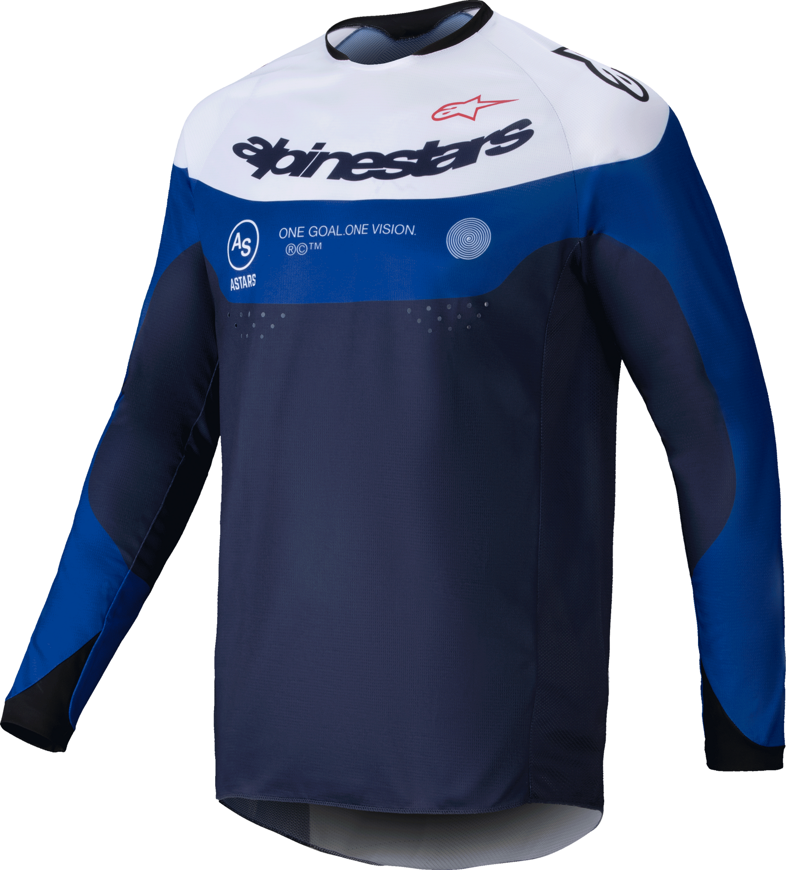 Pro Dura Jersey Navy/Bright Blue/White Md