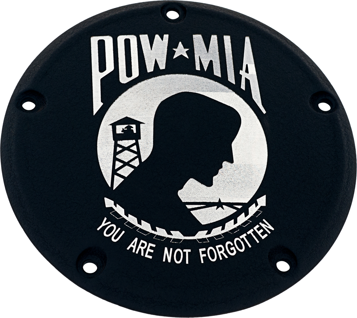 6   M8 Softail Derby Cover Pow Mia Black