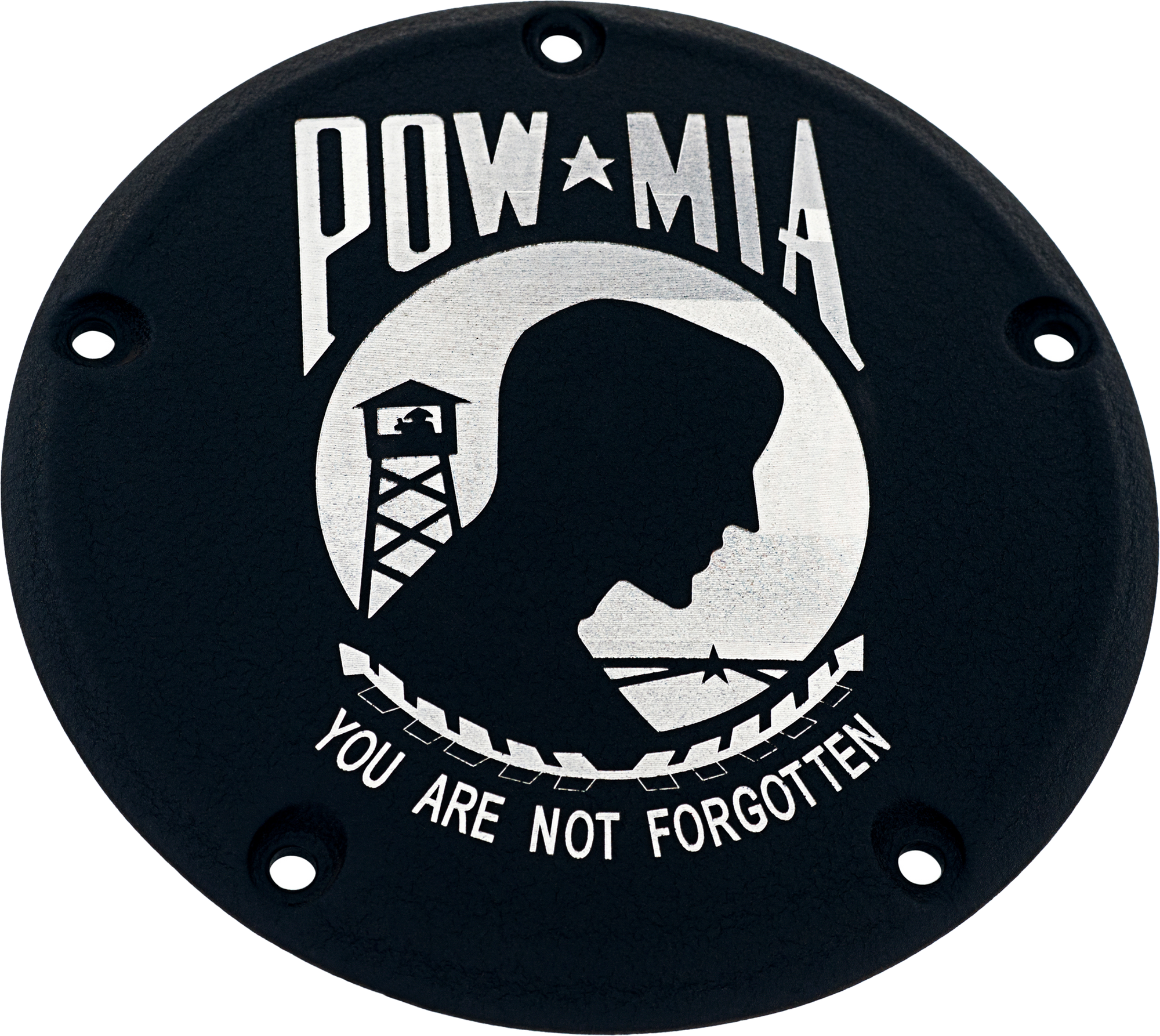6   M8 Softail Derby Cover Pow Mia Black