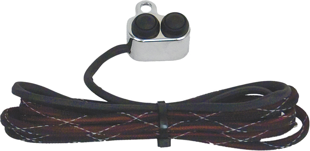 Handlebar Mounted Push Button Switch Control Chrome