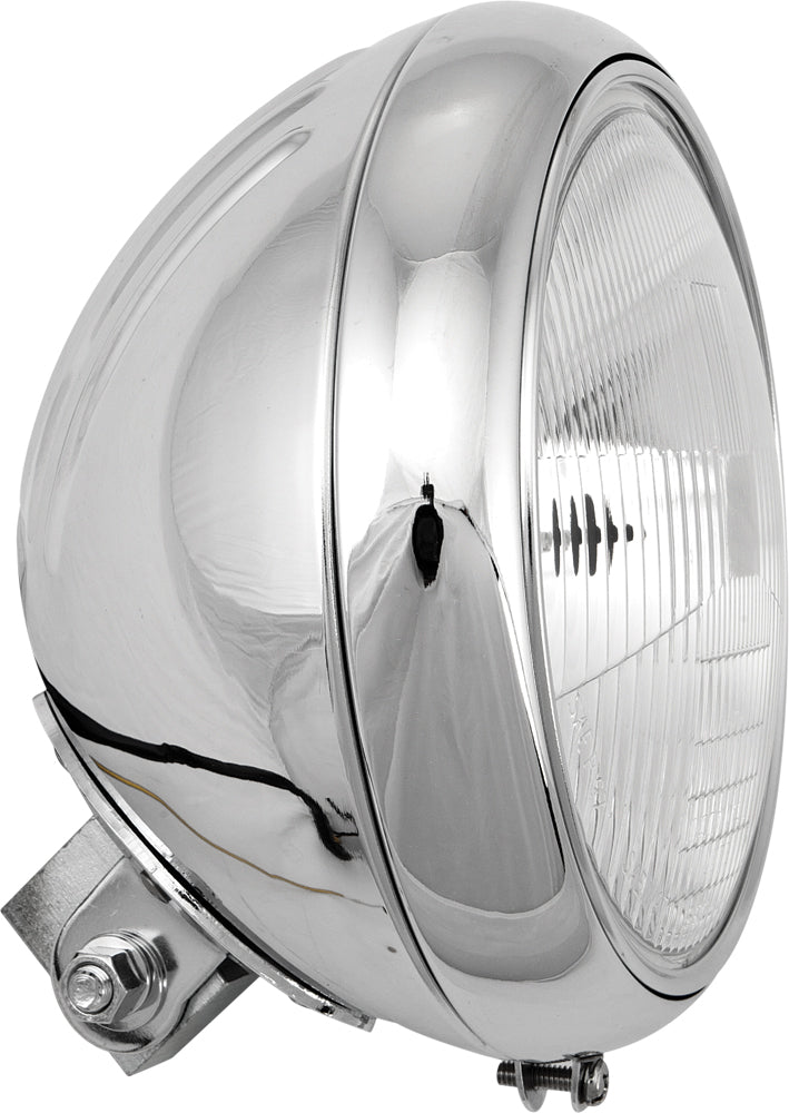 7&quot; Headlight Grooved 60/55w Chrome