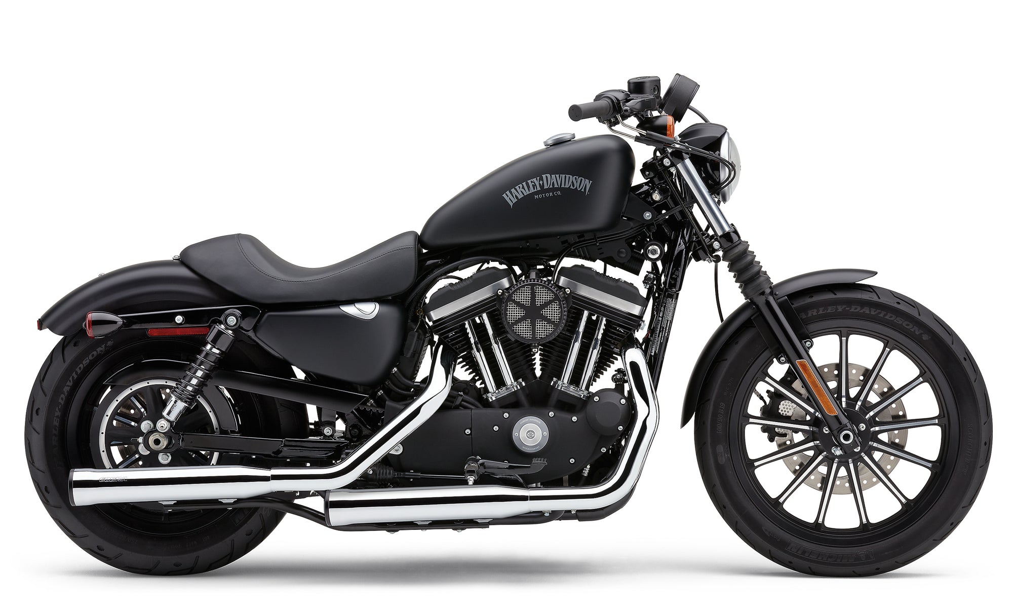 3" Rpt Slip Ons Chrome Sportster 14 22