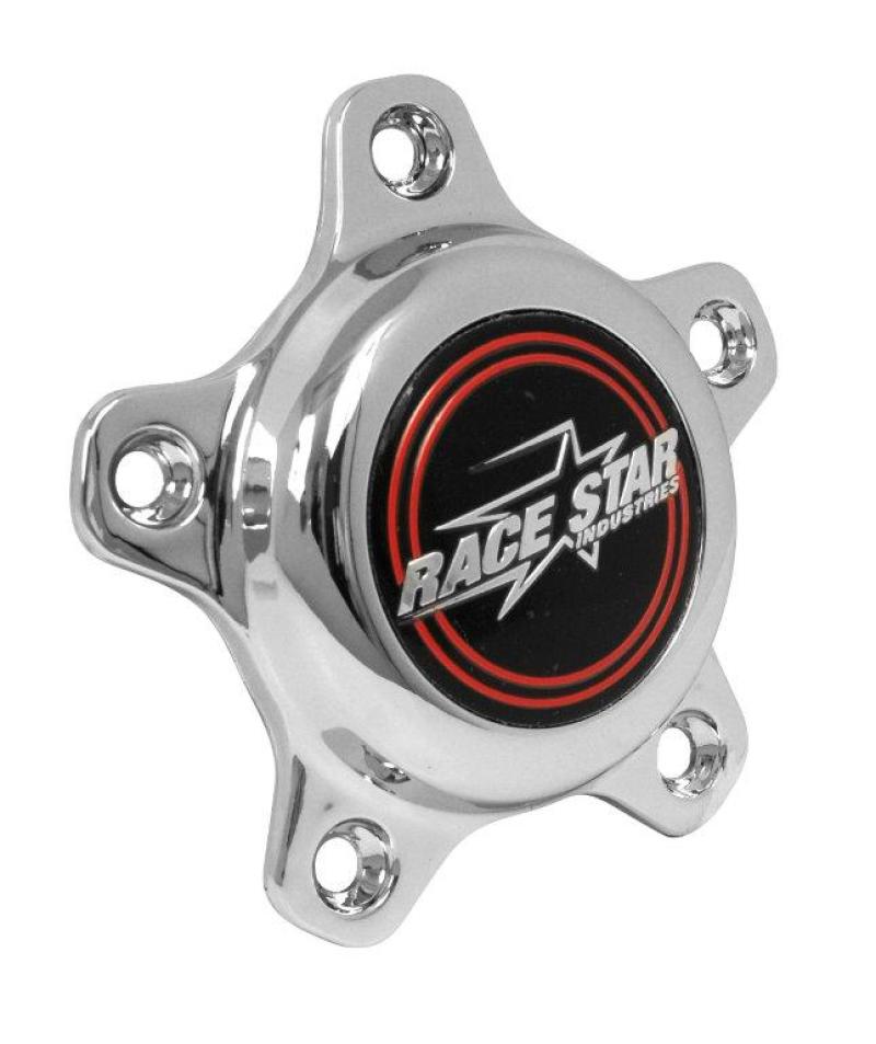 Race Star 5 Lug Cap Tall Plastic Chrome (incl. Medallion &amp; Screws)