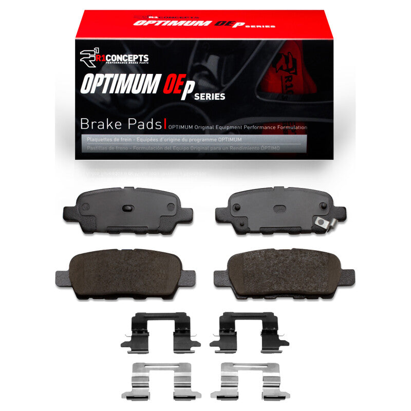 R1 2002-2025 Infiniti M37 Rear R1 Optimum OE Pads &amp; Hardware Kit