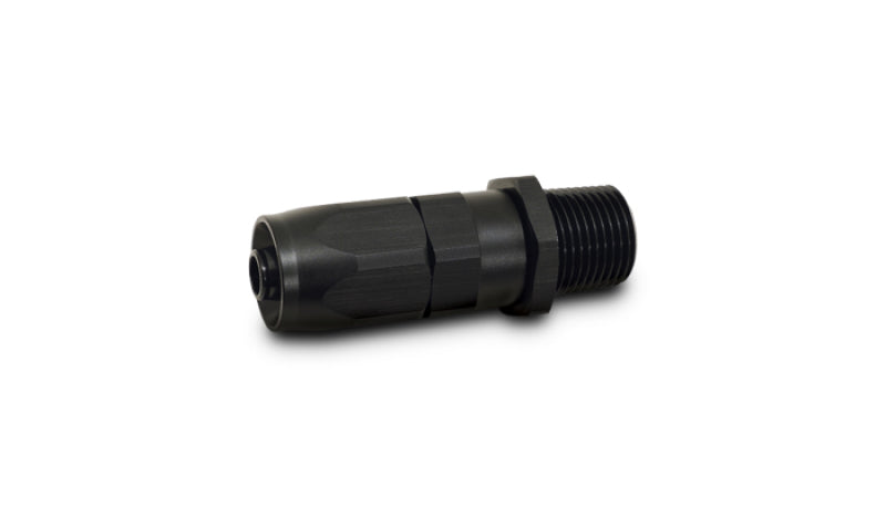 Vibrant -10AN Male NPT Straight Hose End Fitting - 1/2 NPT