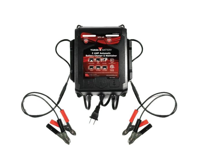 2 AMP CHARGER & MAINTAINER DUAL BANK (6/12V)