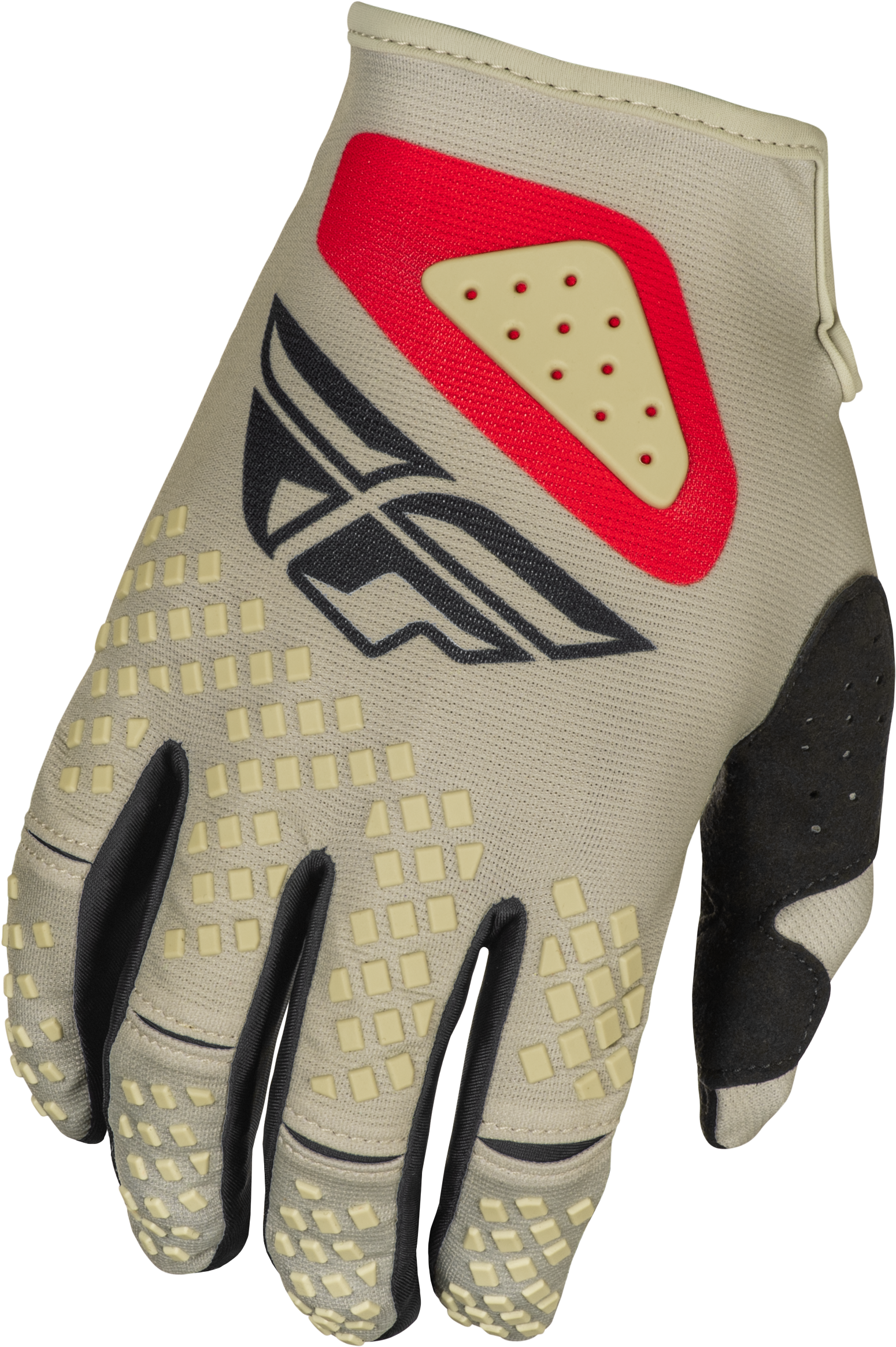 Youth Kinetic Sym Gloves Light Grey/Red/Black Yl