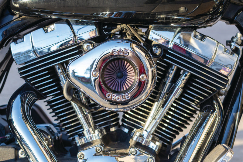S&S Cycle 01-17 BT Stealth Air Stinger Kit w/ Chrome Teardrop