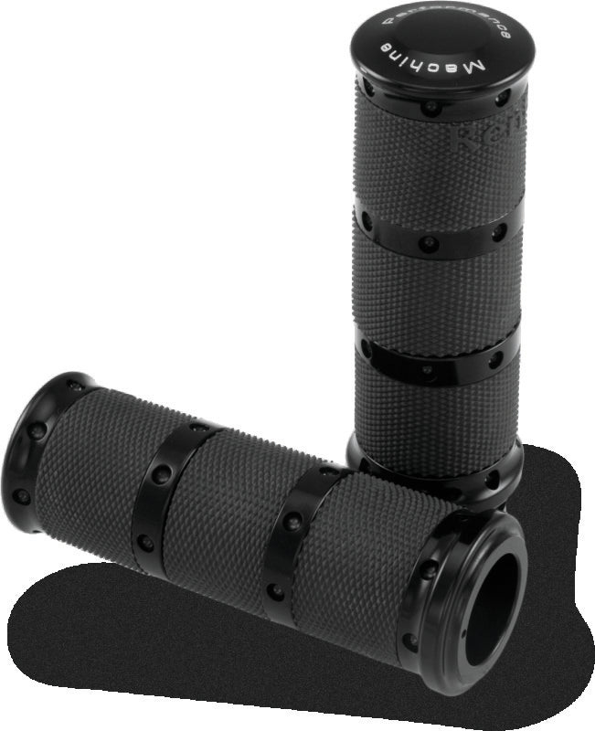 Performance Machine Handle Grip Set- XL Rubber 2K7 - Black Ano
