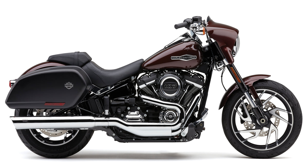909 Twins 4&quot; Slip Ons Chrome Flsb 18 22