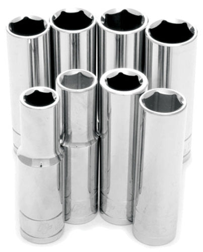 8PC 1/2" DR MET DW SOCKET SET