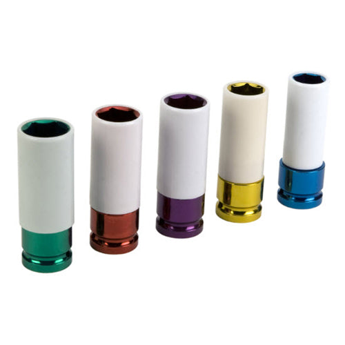 5PC 1/2" DR THIN WALL IMP SKT