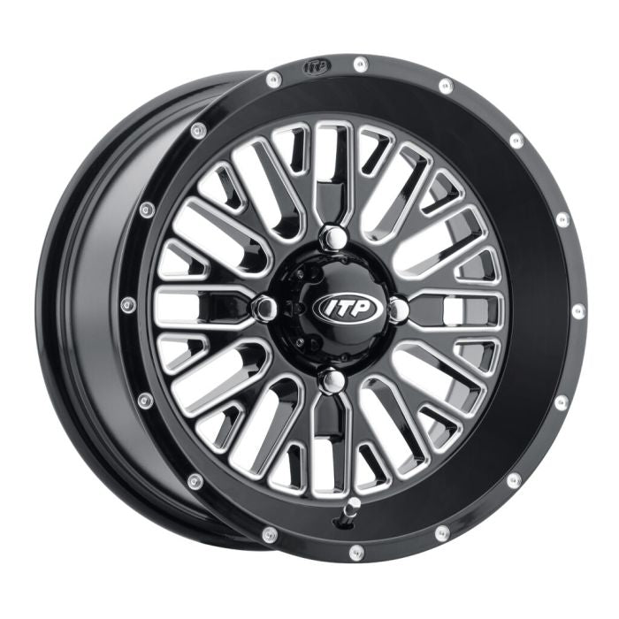 ITP MOMENTUM WHEEL BLK/MCH, 14x7, 4/156, 5+2 (+30mm)