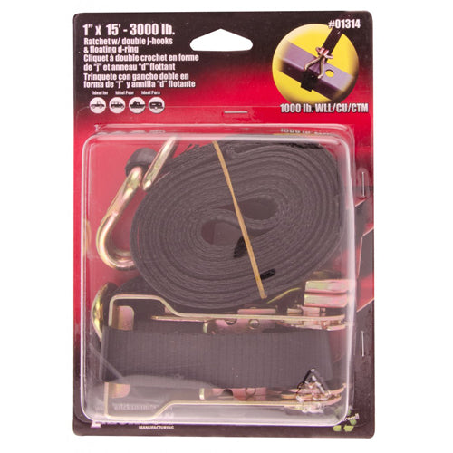 1" X 15'3000 LB STRAP
