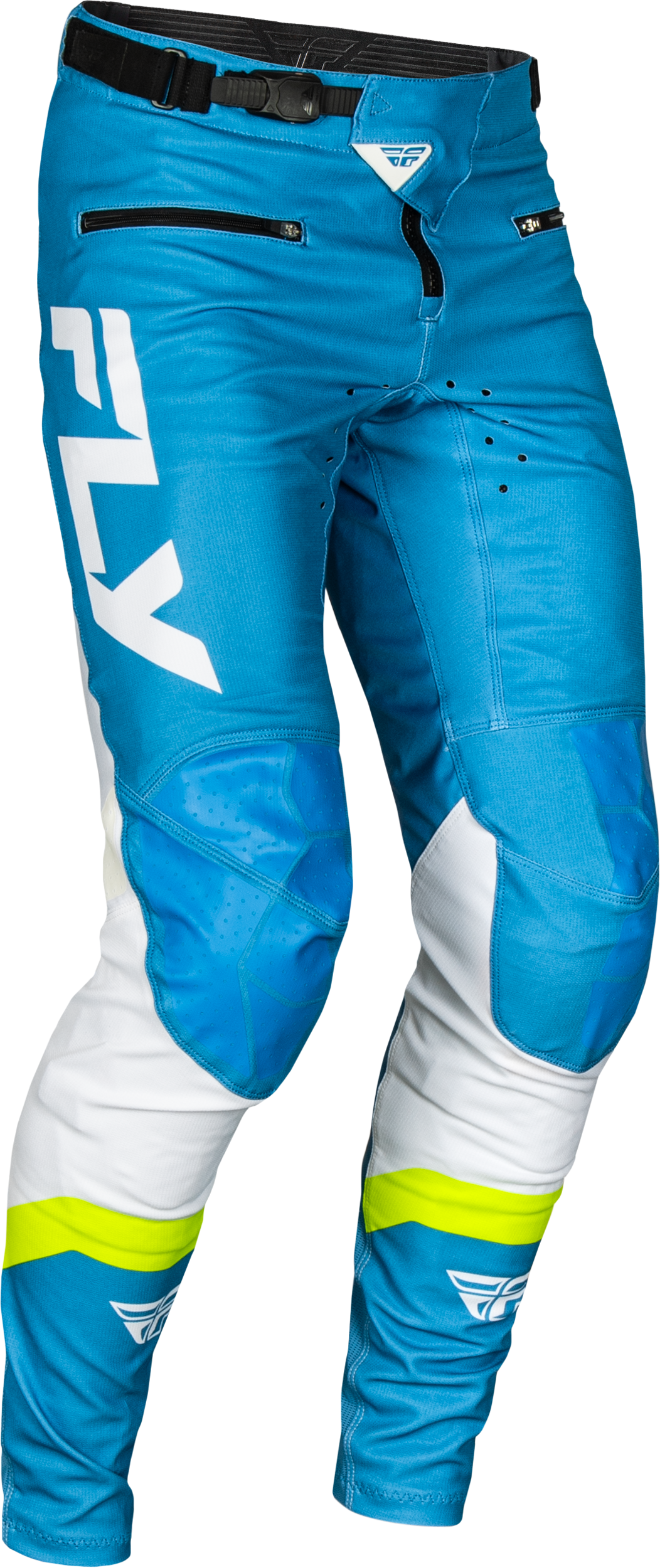 Rayce Bicycle Pants Blue/White/Lime Green Sz 38