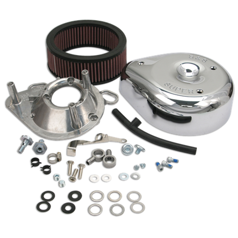 S&amp;S Cycle 99-06 BT Teardrop Air Cleaner Kit for Super E/G Carb